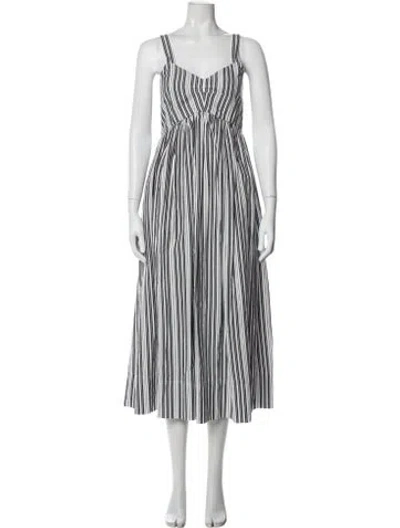 Pre-owned The Great Striped Midi Length Dress In Multi