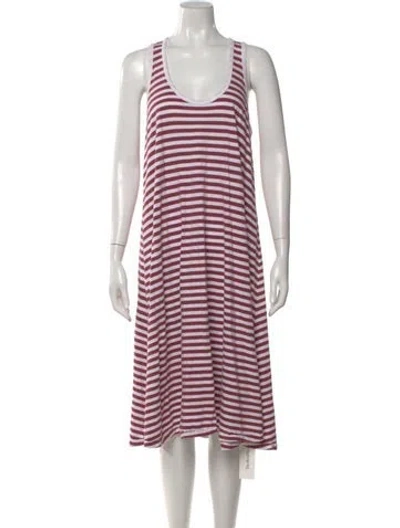 Pre-owned The Great Striped Midi Length Dress In Multi