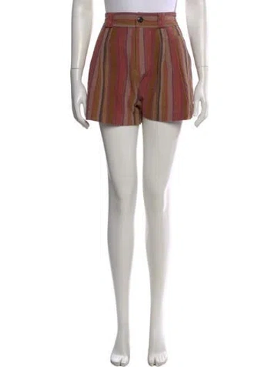Pre-owned The Great Striped Mini Shorts W/ Tags In Multicolor