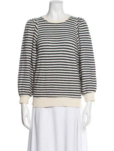 Pre-owned The Great Striped Scoop Neck Sweater
