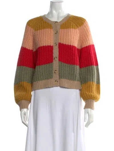 Pre-owned The Great Striped Scoop Neck Sweater In Multi