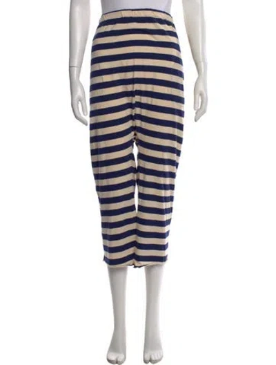 Pre-owned The Great Striped Straight Leg Pants W/ Tags In Neutral