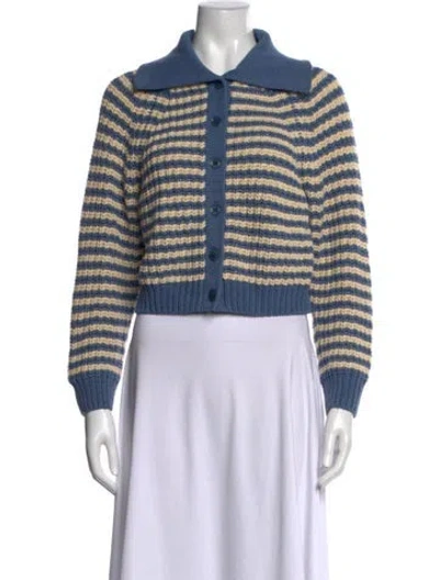Pre-owned The Great Striped Sweater In Blue