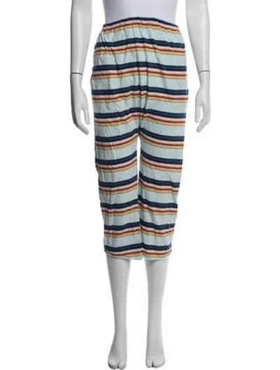 Pre-owned The Great Striped Sweatpants In Blue