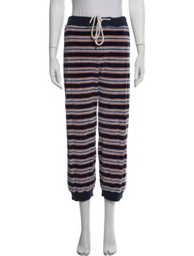Pre-owned The Great Striped Sweatpants In Blue