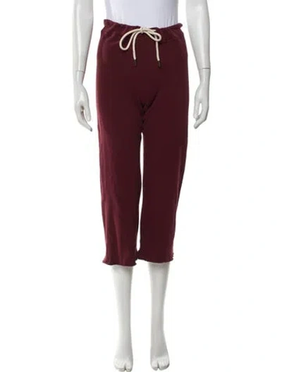 Pre-owned The Great Sweatpants In Burgundy