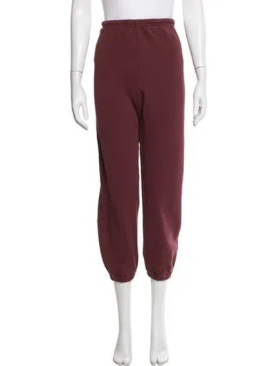 Pre-owned The Great Sweatpants In Burgundy