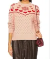 THE GREAT SWEETHEART PULLOVER IN BLUSH/CHERRY