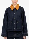 The Great The Denim Swingy Jacket Midnight Rinse In Blue