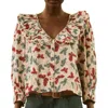 The Great Symphony Top In Butterfly Floral In Multi