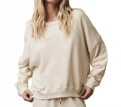 The Great Teammate Long Sleeve Sweatshirt In White