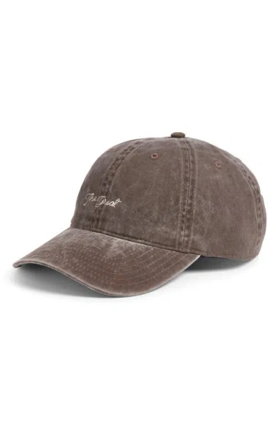 The Great . The Baseball Baseball Cap In Chocolate