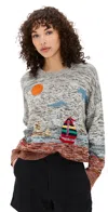The Great The Boating Pullover Sea Breeze Multi