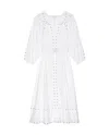 The Great The Bodega Dress With Studs In White