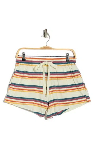 The Great . The Bonfire Cotton French Terry Shorts In Multi