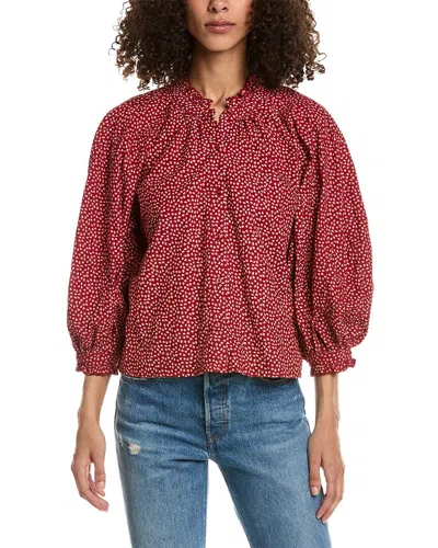 The Great The Boutonniere Top In Red