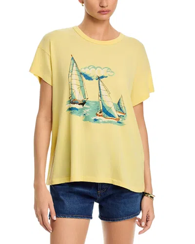 The Great The Boxy Crew Sailing Boats Graphic Tee In Multi