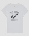 The Great The Boxy Crew W/ Bucking Bronco Graphic In True White
