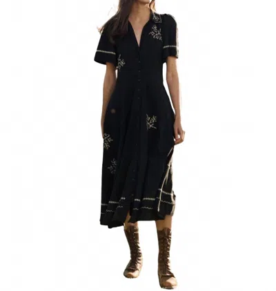 The Great The Bridge Dress With Hanky Embroidery In Black
