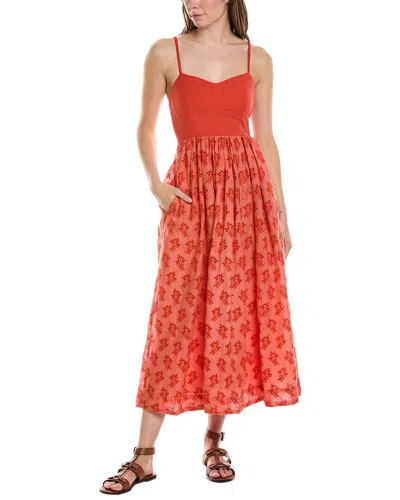 The Great The Camelia Maxi Dress In Orange