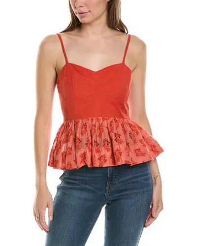 The Great The Camelia Top In Orange