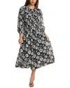 The Great Cobblestone Dress In Navy Whisper Floral In Blue