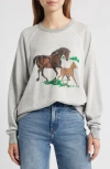 The Great . The College Horses Sweatshirt In Gray