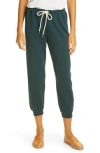 The Great . The Cropped Jogger Pants In Green