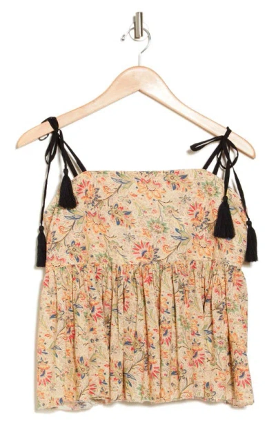 The Great The Dainty Floral Sleeveless Top In Floral Print Multi