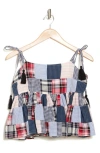 THE GREAT THE GREAT. THE DAINTY PATCHWORK SLEEVELESS TOP