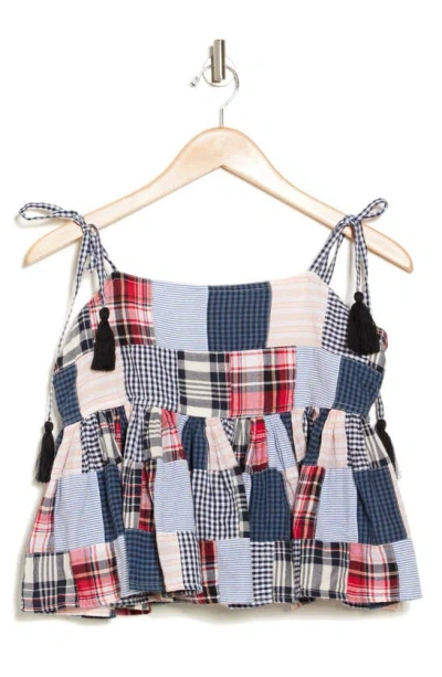 The Great The Dainty Patchwork Sleeveless Top In Mixpw
