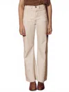 The Great The Dock High-waisted Jean In Natural Hemp In Neutral