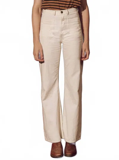 The Great The Dock High-waisted Jean In Natural Hemp In Neutral