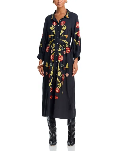 The Great The Embroidered Herd Dress In Blue