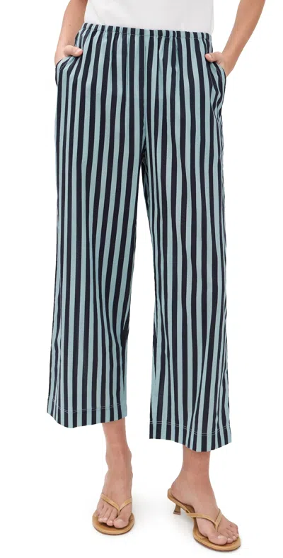 The Great The Everyday Pull On Pants Blue Club Stripe