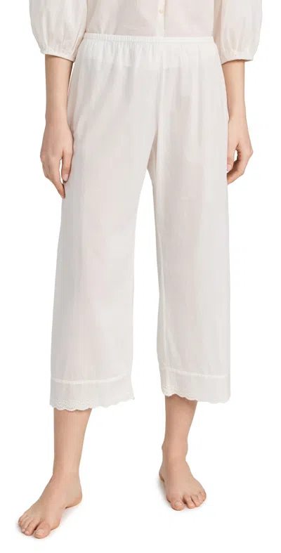 The Great The Eyelet Easy Sleep Pants True White