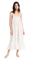 The Great The Eyelet Ruffle Tank Night Dress True White In True White
