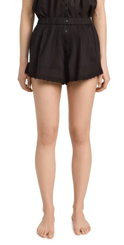 The Great The Eyelet Tap Shorts Black
