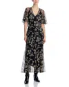 The Great . The Festal Floral Maxi Dress In Black