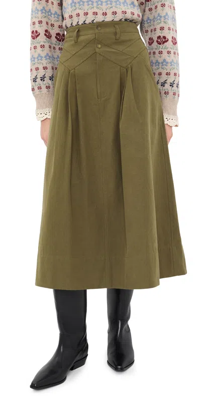The Great The Field Skirt Olive