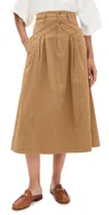 The Great The Field Skirt Tobacco In Brown