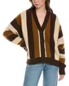 THE GREAT THE GREAT THE FLUFFLY SLOUCH ANGORA-BLEND CARDIGAN