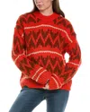 The Great Folk Pullover Sweater In Firestone In Red