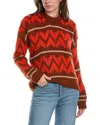 The Great Folk Pullover Sweater In Firestone In Red