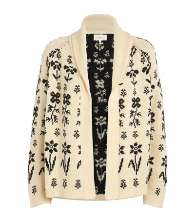 The Great The Garden Lodge Cardigan In Cream/black