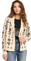 THE GREAT THE GARDEN LODGE SWEATER CREAM W/ BLACK