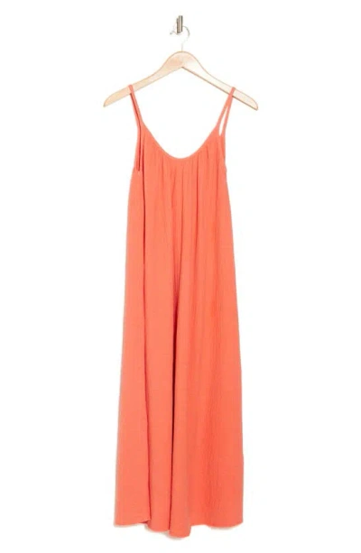 The Great The Gauze Slipdress In Guava