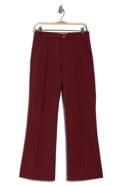 The Great . The Geo Jacquard Prim Pants In Red