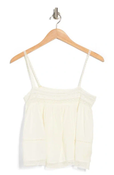 The Great The Heirloom Cotton Camisole In Cream
