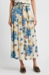 The Great . The Highland Floral Midi Skirt In Multi